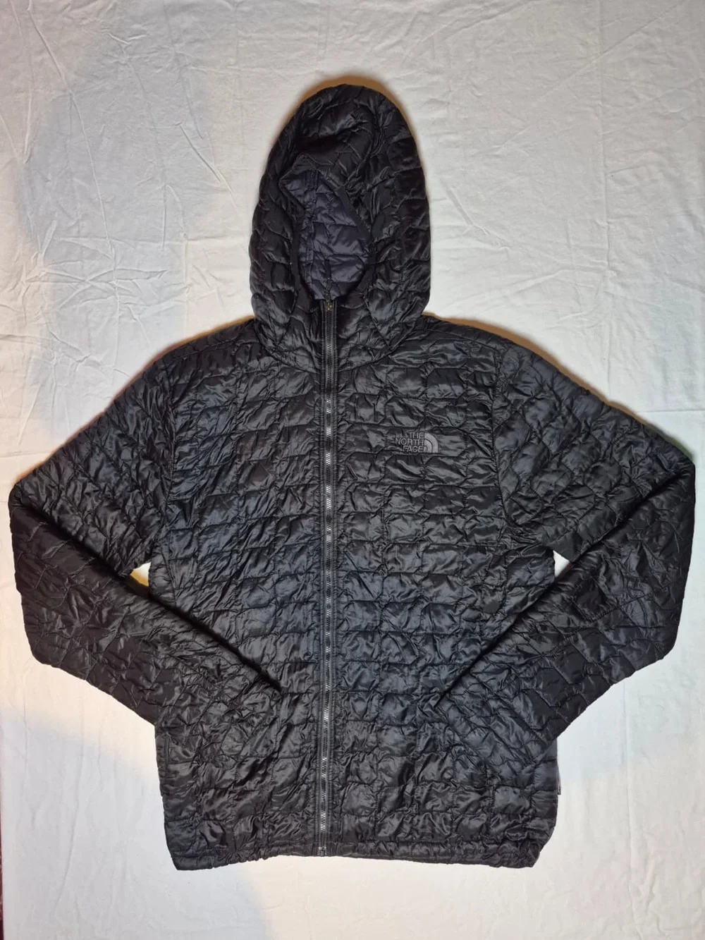 The North Face ThermoBall Full Zip Hooded Jacket Black Men’s Medium A24